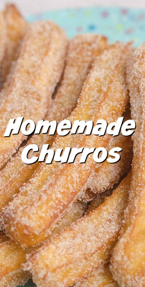 Empanada Recipes, Homemade Churros Recipe, Easy Churros, Easy Churros Recipe, Homemade Churros, Churros Recipe, Scrumptious Food, Mexican Dessert Recipes, Slow Cooker Desserts