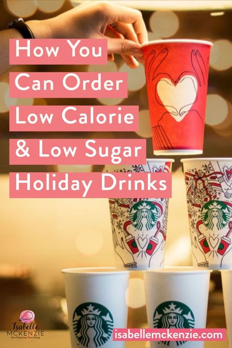 Low Calorie Holiday Drinks, Low Calorie Gingerbread, Holiday Drinks Alcohol Christmas, Low Calorie Starbucks Drinks, Low Carb Starbucks Drinks, Low Carb Starbucks, Holiday Drinks Alcohol, Starbucks Peppermint Mocha, Starbucks Holiday Drinks