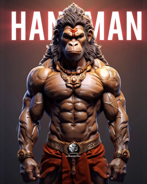 Jai Hanuman 🚩🔥💯 @uttar.prades.vibes Hanumanji HD images Hanuman Ji Bodybuilder, Hunuman Janti, Hamunam Ji, Iron Man Photos, Bull Painting, Jai Hanuman, Batman Arkham, God Illustrations, Mehandi Designs