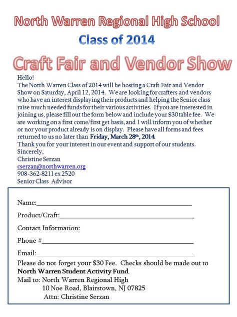 sharing an application for craft and vendor show. Pto Craft Fair, Craft Fair Vendor Contract, Craft Show Vendor Application, School Council, Craft Fair Vendor, Vendor Fair, Craft Bazaar, Fest Ideas, Christmas Knitting Patterns Free