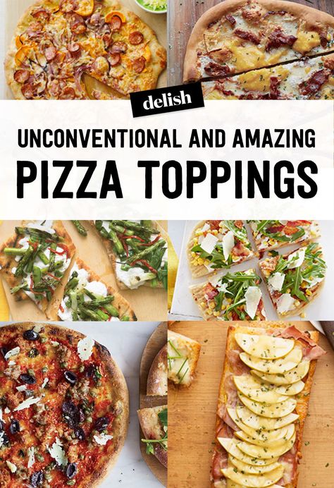 Grilled Pizza Toppings, Weird Pizza Toppings, Gourmet Pizza Toppings, Unique Pizza Toppings, Vegetarian Pizza Toppings, Outdoor Pizza Oven Recipes, Healthy Pizza Toppings, Unique Pizza Recipes, Weird Pizza