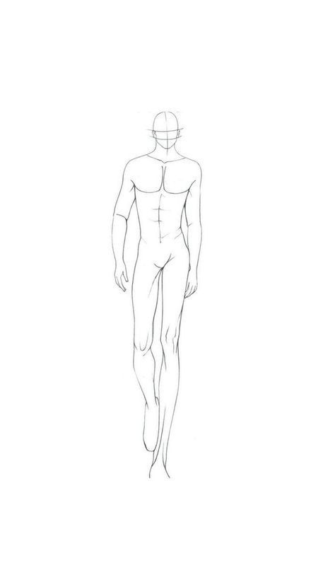 Male Figure Template Fashion Drawings, Men Body Figure Sketch, Man Fashion Illustration Sketches, Men Croquis Pose, Mens Fashion Croquis Templates, Male Croquie Illustration, Mens Sketches Illustration, Men Model Sketch, Male Model Figure Sketch