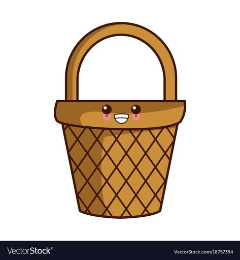 Basket Cartoon, Basket Design, Single Image, School Stuff, Png Images, Cute Cartoon, Adobe Illustrator, Vector Free, Vector Images