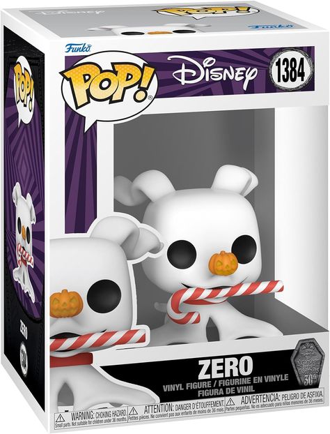 Your favorite canine resident of Halloween Town is floating your way, and he's so cute, it’s spooky! Pop! Zero has brought a candy cane to share with your The Nightmare Before Christmas collection Vinyl figure is approximately 2.55-inches tall Funko Pop Dolls, Funko Pop Toys, Funko Pop Collection, Disney Pop, Pop Dolls, Pop Disney, Pop Toys, Pop Figures, The Nightmare Before Christmas