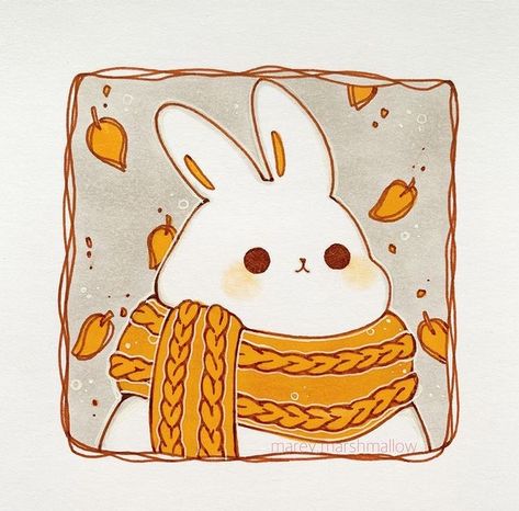 Pumpkin Canvas Painting, Fall Drawings, 강아지 그림, Cute Little Drawings, Autumn Art, Cute Animal Drawings, Cute Doodles, الرسومات اللطيف�ة, 귀여운 동물