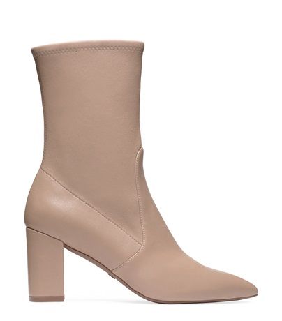 Ankle Boots Beige, Stuart Weitzman Wedges, Shoes Names, Stuart Weitzman Heels, Boots Beige, Womens Designer Boots, White Booties, Minimalist Shoes, Classic Heels