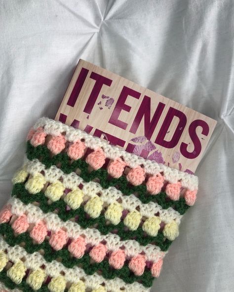 Crocheted tulip stitch book sleeve perfect for protecting paperback books Book Sleeve Crochet, Crochet Book Sleeve, Tulip Stitch, Crochet Book Cover, Small Business Uk, Crochet Book, Stitch Book, Book Sleeve, Red Tulips