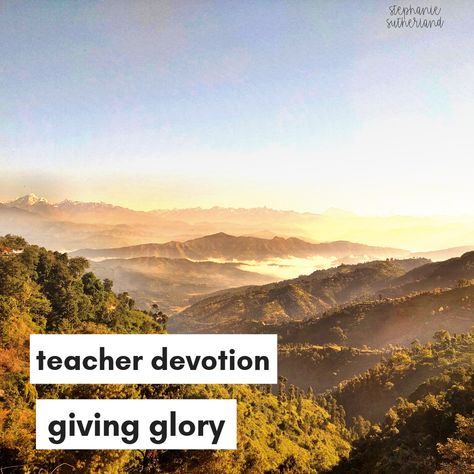 Devotional For Teachers, Devotions For Teachers, Teacher Devotions, Simple Classroom, Teacher Breakfast, God Made You, Love Your Family, Care For Others, Teaching Life