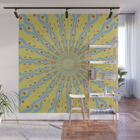 Vanilla Sun Wall Mural Yoga Studio Murals, Yoga Studio Wall Mural, Sun And Moon Wall Mural, Yoga Studio Mural, Terracotta Mural, Sun And Moon Minimalist, Yoga Room Wall Decor, Small Yoga Studio, Moon Minimalist