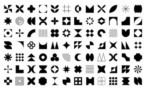 Set collection geometric shapes trendy s... | Premium Vector #Freepik #vector #nature #color #black #modern Bombay Velvet, Vector Nature, Explainer Video, Grafic Design, Ink Ideas, Wood Working, Motion Graphics, Premium Vector, Geometric Shapes