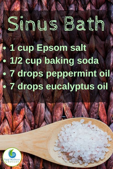 Essential Oils Sinus, Sinus Headache Relief, Bath Soak Recipe, Oils For Sinus, Natural Asthma Remedies, Detox Kur, Sinus Headache, Sinus Congestion, Essential Oil Blends Recipes