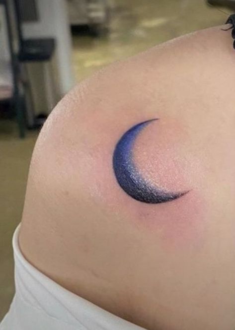 Blue Moon Tattoo Ideas, Blue Moon Tattoo, Tats Ideas, Favorite Tattoos, Galaxy Tattoo, Neon Moon, Blue Tattoo, Pink Moon, Matching Tattoos