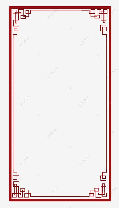 Chinese Frame Border, Chinese Border Design, Square Border Design, Chinese Pattern Design, Chinese Zodiac Tattoo, Chinese Frame, Chinese New Year Card, Ap World History, Frame Border Design