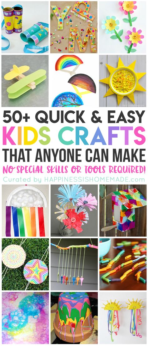 Easy Crafts For Classroom, Arts And Crafts 5 Yo, Crafts For All Ages Easy, Elementary Crafts Easy, Easy May Crafts For Kids, Quick Crafts For Preschoolers, Craft Ideas For Kindergarteners, Easy Crafts For 3rd Graders, Craft For 5 Yo