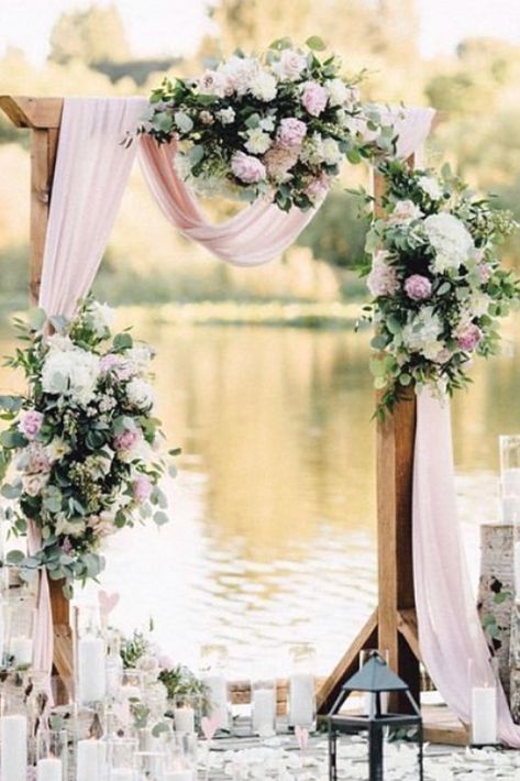 Blush Pink And Sage Green Wedding Arch, Sage Green And Blush Wedding Arch, Outdoor Pink Wedding, Blush Pink Wedding Arch, Pink Floral Wedding Arch, Pink Wedding Arch Flowers, Blush Pink Wedding Aesthetic, Sage And Light Pink Wedding, Baby Pink Wedding Theme