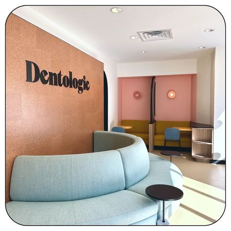 Retro Dental Clinic, Colorful Dental Office, Kids Dental Office, Orthodontic Office, Dentist Office Design, Optometry Office, Dental Office Design Interiors, Arcade Room, Medical Office Design