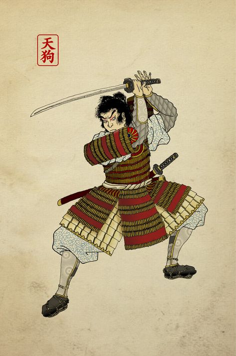 pauldrons japanese samurai | Samurai | Artwork made by me | Lorenzo Zucchini | Flickr Samurai Drawing, Medieval Japanese, Japanese Art Style, Ancient Samurai, Samurai Illustration, Japanese Art Samurai, Warrior Drawing, Warriors Illustration, Japanese Art Styles