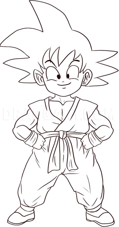 Cartoon Outline, Goku Drawing, Kid Goku, Ball Drawing, صفحات التلوين, Cartoon Coloring Pages, Graffiti Drawing, Dragon Ball Goku, Disney Coloring Pages