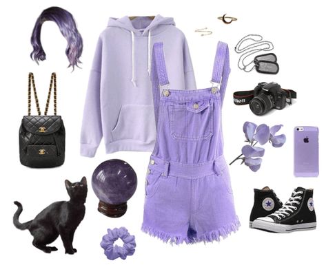 Pastel Witch Aesthetic Outfit, Purple Cottagecore Outfit, Pastel Witch Outfit, Lavender Outfit Aesthetic, Pastels Aesthetics, Pastel Purple Aesthetic, Witch Aesthetic Outfit, Purple Cottagecore, Gender Neutral Outfit