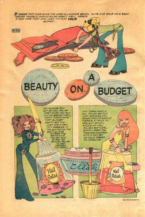 Vintage Makeup Ads, Beauty On A Budget, Retro Makeup, Retro Beauty, Beauty Ad, Mia 3, Art Collage Wall, Retro Illustration, Vintage Comics