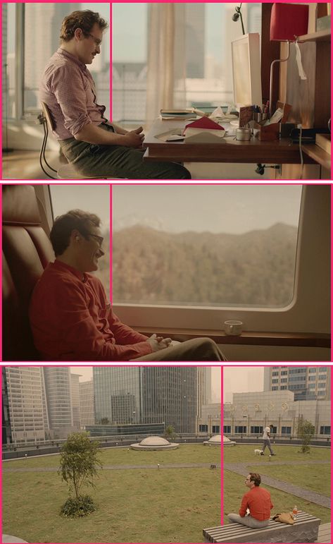 Her (2013) Film Composition, Her 2013, Cinematography Composition, Film Tips, Filmmaking Inspiration, Composition Techniques, Filmmaking Cinematography, Photography Composition, Love Portrait