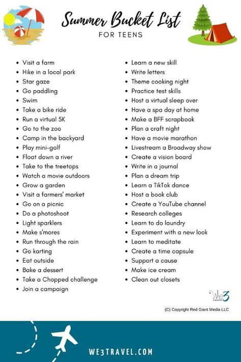 Indoor Bucket List, Adult Summer Bucket List Ideas, Life Schooling, Summer Activities For Adults, Summer Activities For Teens, Teen Activities, Season Activity, Summer Bucket List For Teens, Ultimate Summer Bucket List