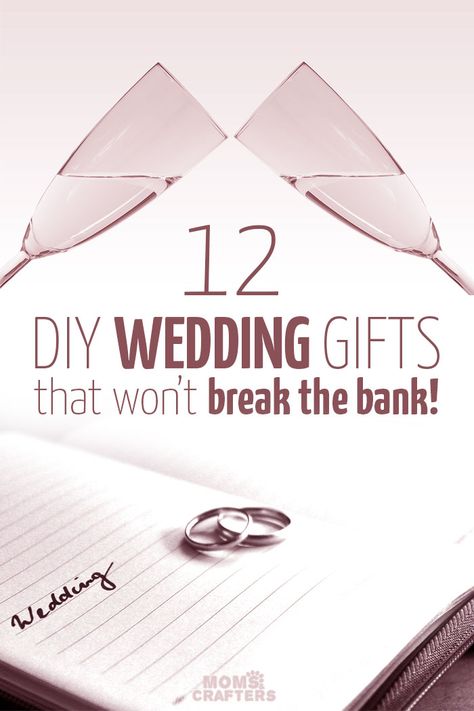 I love this list of DIY wedding gifts - it's such a great way to save when friends get marries so you can spend money on travel and other things! Wedding Gifts Diy For Bride And Groom, Cheap Wedding Gifts For The Couple, Hand Made Wedding Gifts, Handmade Wedding Gifts For The Couple, Wedding Gift For Friend Marriage, Wedding Gift Ideas For Best Friend, Wedding Gift For Bride And Groom, Diy Wedding Gifts For Bride And Groom, Diy Wedding Gifts For Couple