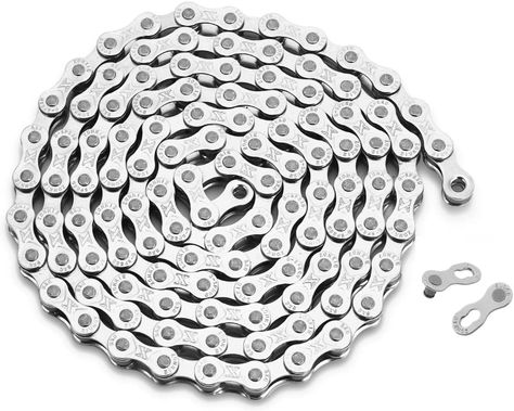 zonkie 6/7/8-Speed Bicycle Chain 1/2 x 3/32 Inch 116 Links Schwinn Bicycles, Bicycle Chains, Single Speed Bike, Pro Bike, Speed Bicycle, Push Bikes, Speed Bike, Bicycle Chain, Bike Chain