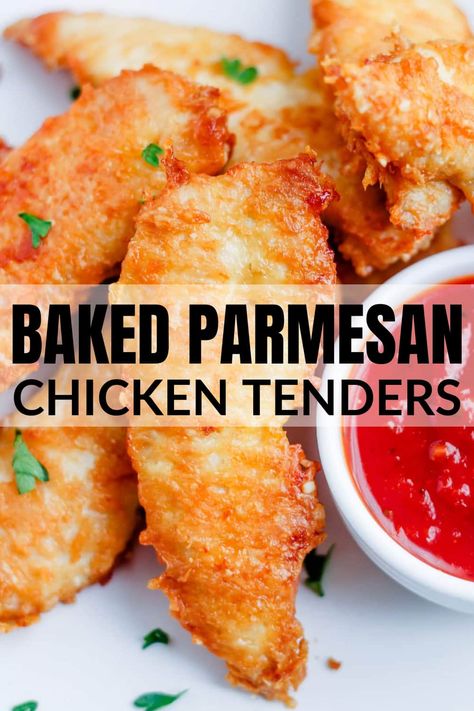 Parmesan Baked Chicken Tenders, Chicken Tenderloin Recipes Parmesan, Keto Chicken Tenders Oven Baked, Baked Parmasean Chicken, Keto Chicken Tenders Recipes, Chicken Tenders Recipes Baked, Chicken Recipes Kids Love, Baked Parmesan Crusted Chicken Tenders, Baked Chicken Tenders Recipes