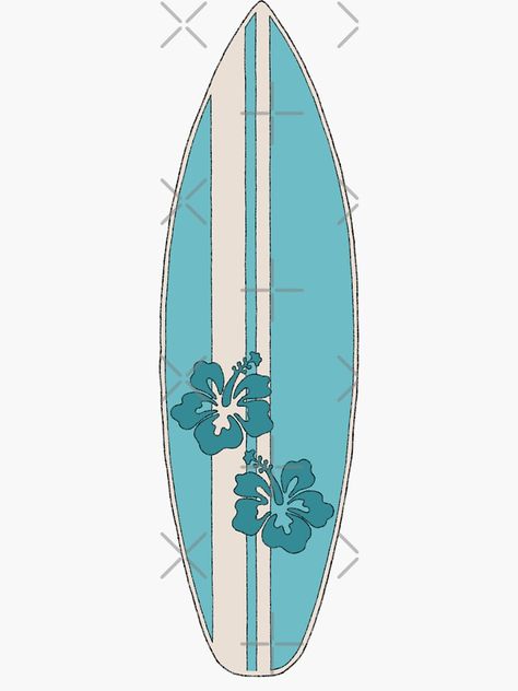 Hawaiian Surfboard, Blue Surfboard, Surfboard Painting, Vintage Hawaiian, Buy Vintage, Surfboard, Surfing, For Sale, Blue