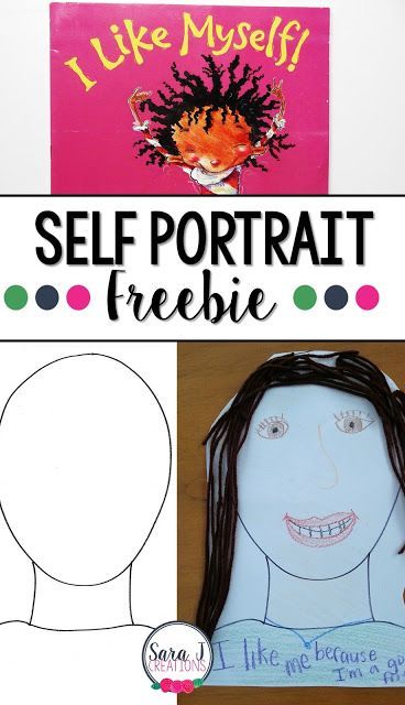 Creating self portraits at the beginning of the year is a great way to have students celebrate their differences and what they like about themselves. Great back to school activity! I Like Myself, I Like Myself Book, Back To School Activity, All About Me Preschool, School Of Life, Building Self Confidence, Back To School Art, Beginning Of Year, Back To School Night