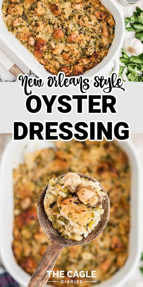 Seafood Dressing Recipe, Oyster Dressing Recipes, Turkey Dressing Recipe, Emeril Lagasse Recipes, Dressing Recipes Thanksgiving, Dressing Recipes Cornbread, New Orleans Recipes, Oyster Recipes, Emeril Lagasse