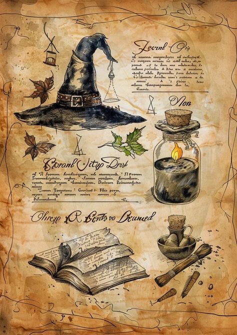 ->> more details in ai-img-gen.com Magic Spells Harry Potter, Books In Harry Potter, Magic Grimoire Art, Witch Spell Book Pages, Potions And Spells, Witch Book Pages, Magic Poster Design, Magic Book Pages, Magic Book Drawing