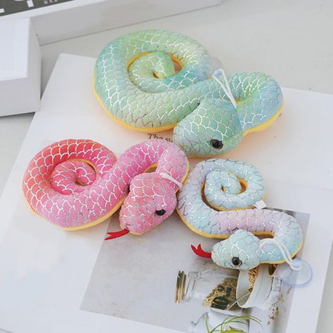 Adorable Snake Plushie Colorful Tie Dye Snake Plush Toy Hanging Pendant Stuffed Dolls for Home Decor Snake Plush, Car Room Decor, Snake Pillow, Car Room, Dinosaur Plush Toy, Large Stuffed Animals, Soft Stuffed Animals, Dinosaur Plush, Doll Home