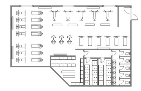 A free customizable gym design floor plan template is provided to download and print. Quickly get a head-start when creating your own gym design floor plan. Gym And Spa Floor Plan, Small Gym Floor Plan, Gym Floor Plan Layout, Gym Layout Design Floor Plans, Small Gym Layout, Gym Design Plan, Gym Design Architecture, Gym Plan Architecture, Game Room Floor Plans