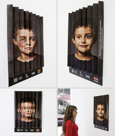 guerilla inspired Public Service Advertising, فن الرسم بالمسامير, Interactive Poster, Interactive Advertising, Clever Advertising, Social Advertising, Social Campaign, Publicidad Creativa, Street Marketing