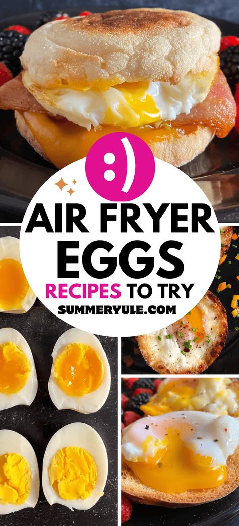 I Tried Dozen of Air Fryer Eggs. These are the Best of the Best How To Hard Boil Eggs In Air Fryer, Baked Eggs In Air Fryer, Egg Recipes In Air Fryer, Egg In Avocado Air Fryer, Air Fryer Egg Breakfast, Air Fryer Eggs Over Easy, Air Fryer Scrambled Eggs, Air Fried Eggs, Air Fryer Egg Recipes