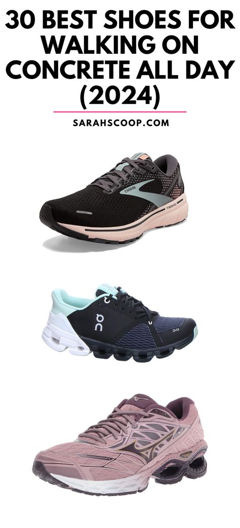 Discover the Top 30 Footwear Marvels of 2024: Perfect for All-Day Comfort on Concrete! 👟 Best Shoes For Standing All Day, Best Shoes For Walking, 10k Steps, Steps Per Day, Best Walking Shoes, Walking Shoes Women, Walking Sneakers, Best Shoes, Best Sneakers