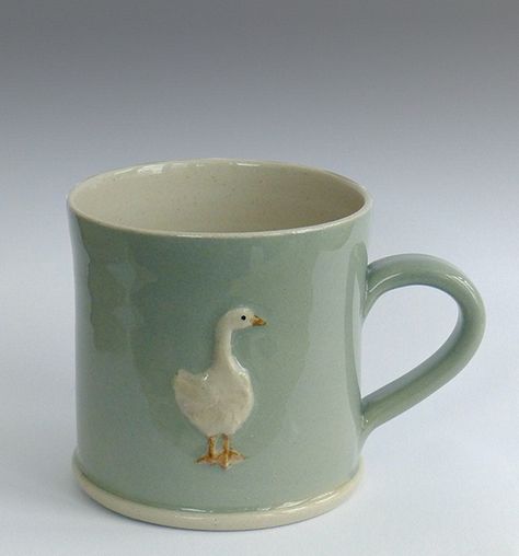 Jane Hogben, Wall Tile Ideas, Pottery Inspo, Keramik Design, Objet Design, A Duck, Ceramics Ideas Pottery, Tile Ideas, Pottery Mugs