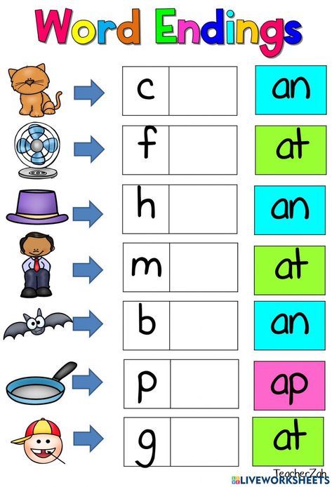 Cvc Ending Sound Worksheet, Worksheet Phonics For Preschool, Phonetic Words Worksheets, Cvc For Kindergarten, At Worksheets For Kindergarten, Cvc Phonics Worksheets, Phonics Cvc Worksheet, Cvc Am Words Worksheets, Cvc Words For Grade 1