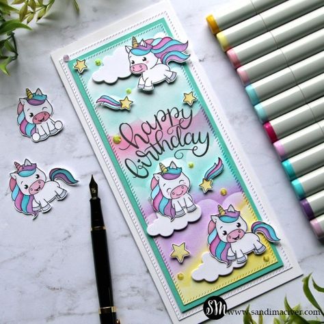 Unicorn Card, Girl Birthday Cards, Love Stamps, Card Tutorials, Simon Says, Simon Says Stamp, New Release, Love Cards, Simple Cards