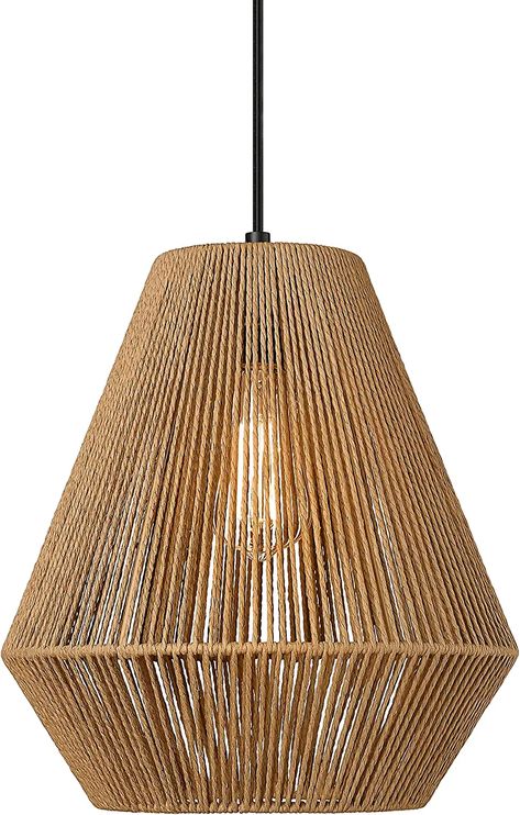 ELYONA 3 Pack Woven Pendant Lights, 7” Modern Boho Hanging Lamp with Handwoven Woven Rattan Shade, Adjustable Farmhouse Coastal Pendant Light Fixtures for Kitchen Island,Dining Room,Bar, Foyer Hallway - - Amazon.com Boho Hanging Lamp, Light Fixtures For Kitchen, Kitchen Island Farmhouse, Rustic Pendant Light, Coastal Pendant Lighting, Lights Over Kitchen Island, Rattan Light Fixture, Boho Lamp, Boho Lighting