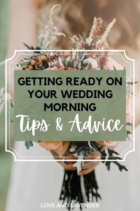 Getting Ready on your Wedding Morning: Tips & Advice - Love & Lavender Morning Tips, Bridal Party Getting Ready, Black And White Wedding Theme, Wedding Notes, Bridal Preparation, White Wedding Theme, Wedding Morning, Getting Ready Wedding, Walk Down The Aisle