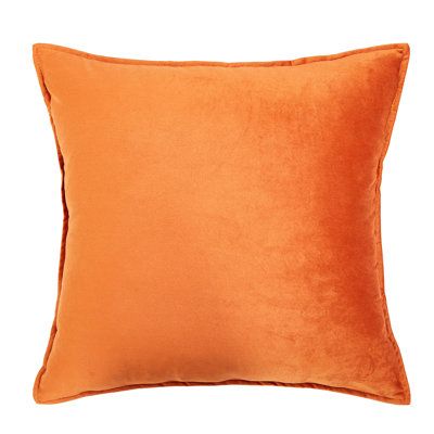 Dorm Planning, Orange Throw Pillows, Motif Simple, Orange Pillows, Velvet Pillow, Velvet Pillow Covers, The Velvet, Square Pillow Cover, Everly Quinn