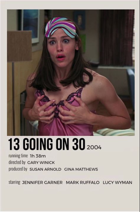 13 Going On 30 Polaroid Poster, 2000 Movie Posters, 13 Going On 30 Poster, Movie Outfit Ideas, Memes Movie, Teen Posters, Movie Polaroids, Polaroid Movie Poster, Movie Character Posters