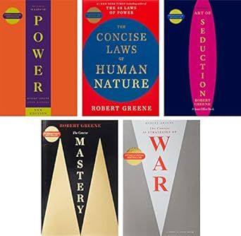 Robert Greene 5 Books Collection Set:The Concise 48 Laws Of Power,The Concise Laws of Human Nature,The Concise Mastery,The Concise Art of Seduction & The Concise 33 Strategies Of War(Concise Editions) Concise Laws Of Human Nature, 33 Strategies, Robert Greene Books, Laws Of Power, 48 Laws Of Power, Robert Greene, Art Of Seduction, Human Nature, Book Collection