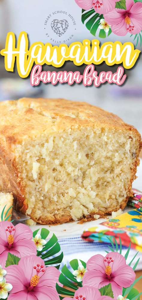 Hawaiian Banana Bread Recipe, Hawaiian Banana Bread, Brunch Dessert, The Best Banana Bread, Best Banana Bread, Ripe Bananas, Hawaiian Food, Banana Bread Recipe, Bread Recipes Sweet