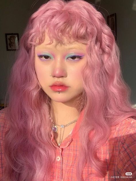 Hair Reference, Hair Inspo Color, Color Hair, Pretty Makeup, Aesthetic Hair, Cute Makeup, Pretty Hairstyles, Pink Hair, Maquillaje De Ojos