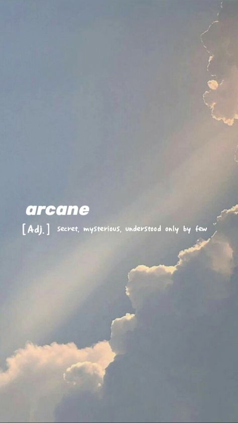 Heal Aesthetic Wallpaper, Sky Username Ideas, Word Aesthetic Wallpaper, Pretty English Words, Aesthetic Words Definition, Aesthetic Words For Love, Arcane Meaning, Two Words Quotes, Cute Words Aesthetic