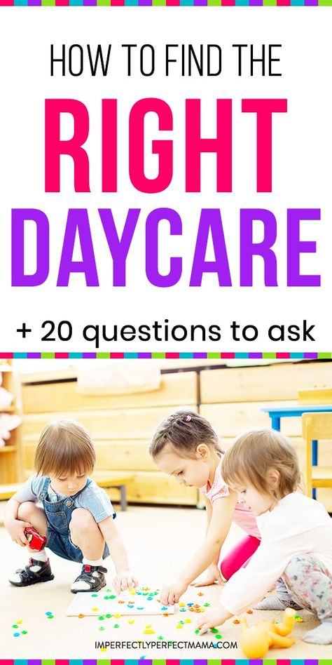 Questions To Ask Daycare, Daycare Facility, Home Schedule, Daycare Providers, Mom Thoughts, Daycare Activities, Fun Questions To Ask, Home Daycare, Smart Parenting